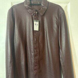 John Varvatos NEW leather shirt/jacket